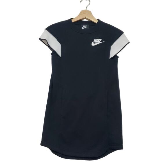 Nike | Soft Fleece Cap Sleeve Athletic Dress with Kangaroo Pocket - Picture 1 of 7